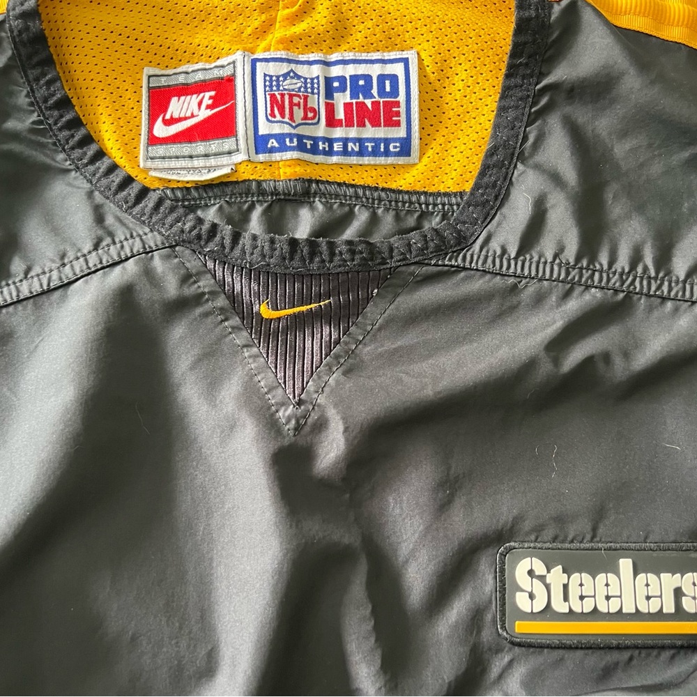 Steelers football proline authentic windbreaker